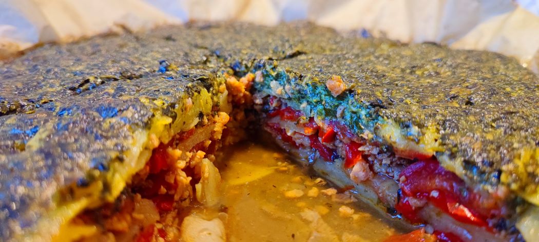 Zöldfűszeres rakott zöldségek & a csuda piskóta